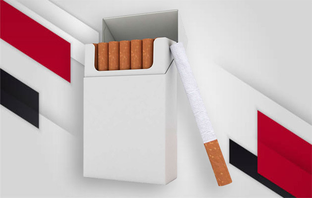 blank cigarette packaging