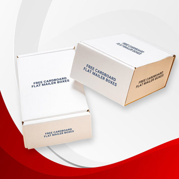 white cardboard mailing boxes